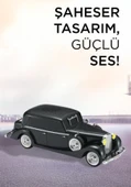 Torima D55 Siyah Retro Araba Tasarımlı Bluetooth Hoparlör thumbnail 4