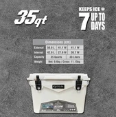 IGLOO Ultima 35 Qt RotoMold Buzluk 33 Litre thumbnail 7