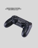 Kablosuz PS4 Controller Çift Motorlu Dayanıklı Gamepad thumbnail 5