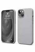 Newface Apple iPhone 14 Kılıf First Silikon - Gri thumbnail 1