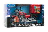 Model Plastik Kırmızı Kurye Motorsikleti thumbnail 2