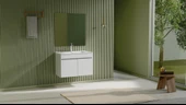 Creavit Flexio 80 cm Katlanabilir Banyo Dolabı Beyaz Set thumbnail 4