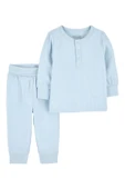 carters Erkek Bebek 2'li PurelySoft Alt Üst Set thumbnail 1