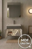 MR CLK 1. Sınıf MDFLAM Banyo Seti - 80 cm thumbnail 1