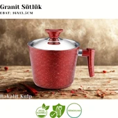 ARZU ÇELİK 12 Parça Granit Set Çelik Kapak - Kırmızı thumbnail 6