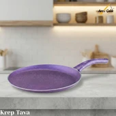 ARZU ÇELİK 28 Cm Granit Krep Tavası - Violet thumbnail 1