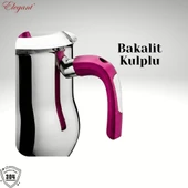 ARZU ÇELİK 2 Lt. Çelik Sütlük Bakalit Kulp - Fuşya thumbnail 3