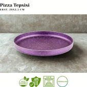 ARZU ÇELİK 28 Cm Granit Pizza Tepsisi - Violet thumbnail 2