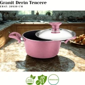 ARZU ÇELİK 7 Parça Granit Set Çelik Kapak - Mürdüm thumbnail 3