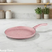 ARZU ÇELİK 30 Cm Granit Krep Tavası - Pembe thumbnail 1