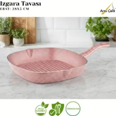 ARZU ÇELİK 9 Parça Granit Set Çelik Kapak - Pembe thumbnail 6