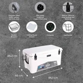 IGLOO Ultima 75 Qt RotoMold Buzluk 71 Litre thumbnail 8