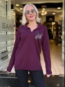 POLO YAKA TAŞ CEPLİ TRİKO thumbnail 2