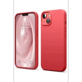 Newface Apple iPhone 14 Kılıf First Silikon - Kırmızı thumbnail 2