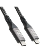 Dark Type-C Usb 4.0 Thunderbolt 3 Destekli 1 Metre Dk-Cb-Usb4C2C100 thumbnail 1