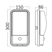 Hareket Algıladığı An Yanar, 20W Sensörlü Dış Cephe Apliği thumbnail 5