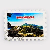 Endonezya Agung Yanardağı Pul Magnet thumbnail 1