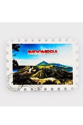 Endonezya Agung Yanardağı Pul Magnet thumbnail 3