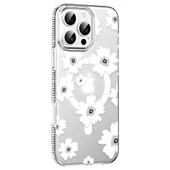 iPhone 16 Pro Max Floral Magsafe Kapak - Beyaz thumbnail 1