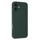 iPhone 16 Plus Kılıf First Silikon - Koyu Yeşil thumbnail 2