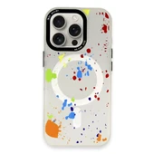 iPhone 16 Pro Max Colorful Magsafe Kapak - Şeffaf thumbnail 1