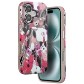 iPhone 16 Flower Series Magsafe Kapak - Pembe thumbnail 1