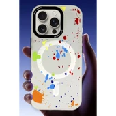 iPhone 16 Pro Max Colorful Magsafe Kapak - Şeffaf thumbnail 3