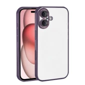 iPhone 17 Kamera Korumalı Lensli Silikon - Mor thumbnail 1