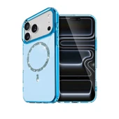iPhone 17 Pro Max Live Diamond Magsafe Kapak - Mavi thumbnail 1