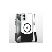 iPhone 16 Carbon Puzzle Magsafe Kapak - Siyah thumbnail 1