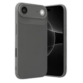 iPhone 17 Air Auto Focus Karbon Kapak - Gri thumbnail 1