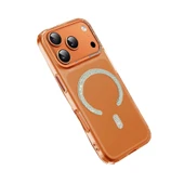 iPhone 17 Pro Tash Diamond Magsafe Kapak - Turuncu thumbnail 4