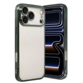 iPhone 17 Pro Kamera Korumalı Lensli Silikon - Yeşil thumbnail 1