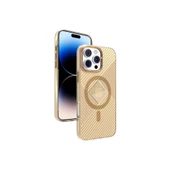 iPhone 16 Pro Max Stella Pc Sert Magsafe Kılıf - Gold thumbnail 1
