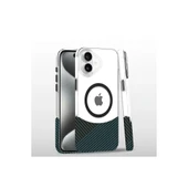 iPhone 16 Plus Carbon Puzzle Magsafe Kapak - Açık Mavi thumbnail 1