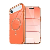 iPhone 17 Air Live Diamond Magsafe Kapak - Turuncu thumbnail 1
