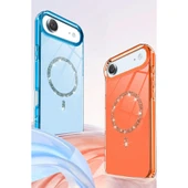 iPhone 17 Air Live Diamond Magsafe Kapak - Şeffaf thumbnail 5