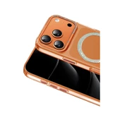 iPhone 17 Pro Tash Diamond Magsafe Kapak - Turuncu thumbnail 2