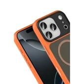 iPhone 17 Pro Max Megane Magsafe Kapak - Turuncu thumbnail 2