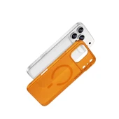 iPhone 17 Pro Combo Sert Şeffaf Magsafe Kapak - Turuncu thumbnail 3