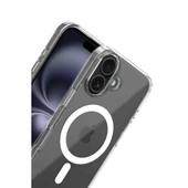 iPhone 17 Combo Sert Şeffaf Magsafe Kapak - Şeffaf thumbnail 3
