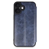 iPhone 16 Plus Kılıf Flip Cover - Lacivert thumbnail 1