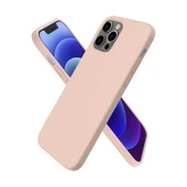 iPhone 12 Pro Kılıf First Silikon - Pudra thumbnail 1