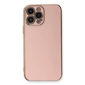 iPhone 13 Pro Kılıf Volet Silikon - Pembe thumbnail 2