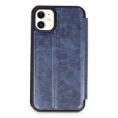 iPhone 11 Kılıf Flip Cover - Lacivert thumbnail 1