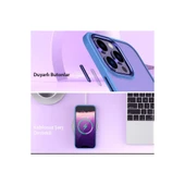 iPhone 13 Pro Max Kılıf Power Silikon - Mor thumbnail 4