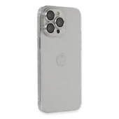 iPhone 13 Pro Max Kılıf Luko Lens Silikon - Gümüş thumbnail 2