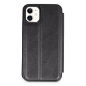 iPhone 11 Kılıf Flip Cover - Siyah thumbnail 1