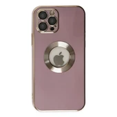 iPhone 12 Pro Kılıf Store Silikon - Mor thumbnail 2