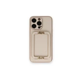 iPhone 14 Pro Max Kılıf Coco Elit Kapak - Gold thumbnail 1